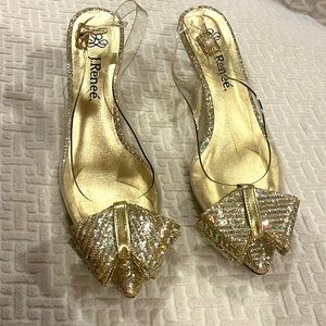 J.Renee | Shoes | J Renee Gold Bow Slingback Heels | Poshmark J.Renee | Shoes | J Renee Gold Bow Slingback Heels | Poshmark